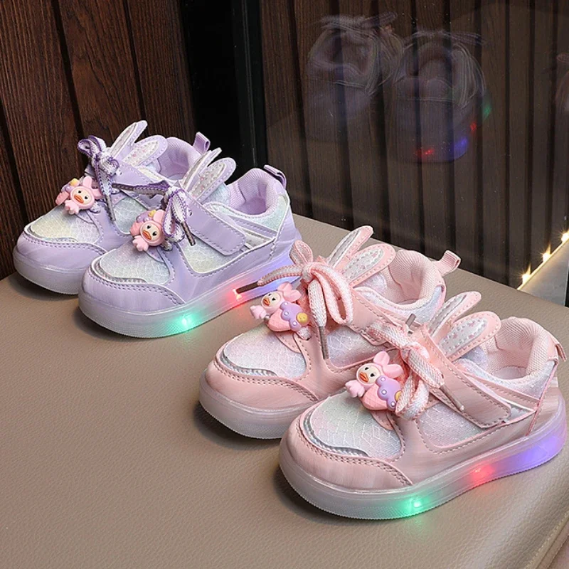 New Autumn Children Luminous Shoes Boys Girls Shoes Flashing Lights Fashion Sneakers Toddler Cute Little Kid LED Sneakers