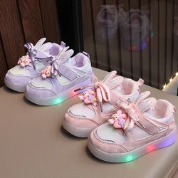 New Autumn Children Luminous Shoes Boys Girls Shoes Flashing Lights Fashion Sneakers Toddler Cute Little Kid LED Sneakers