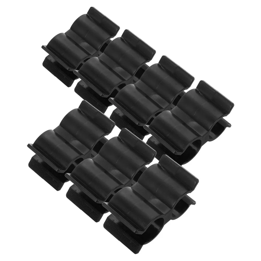 

7pcs Nylon Marine Dual Hose Clamps Boat -Saving Tube Connector Clips For Fence Shelf Pole Chain Link