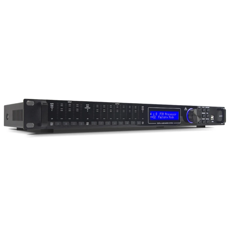 Processor LA408 Digital Dsp Processor Professional Audio Processor High-Performance Dsp 4 in 8 Out Audio Effects