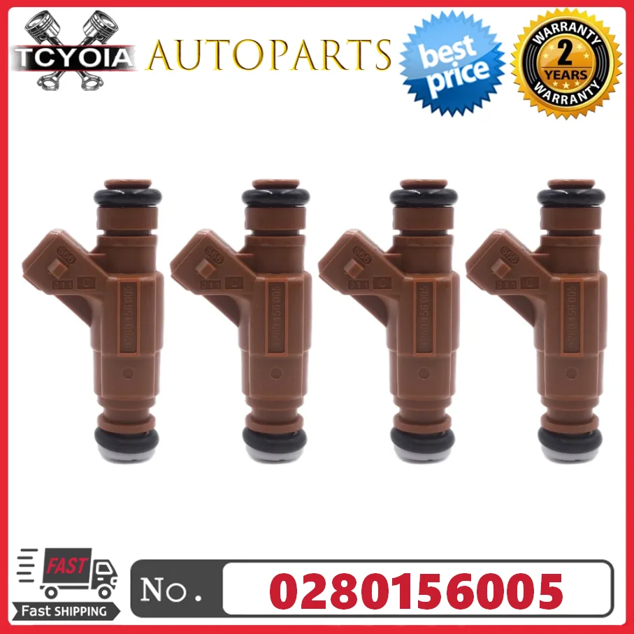4pcs/lot Fuel Injectors 0280156005 YS6U-JA For Ford Focus 2.0L 16V 1998~2004 Mondeo 2.0L 1996~2000