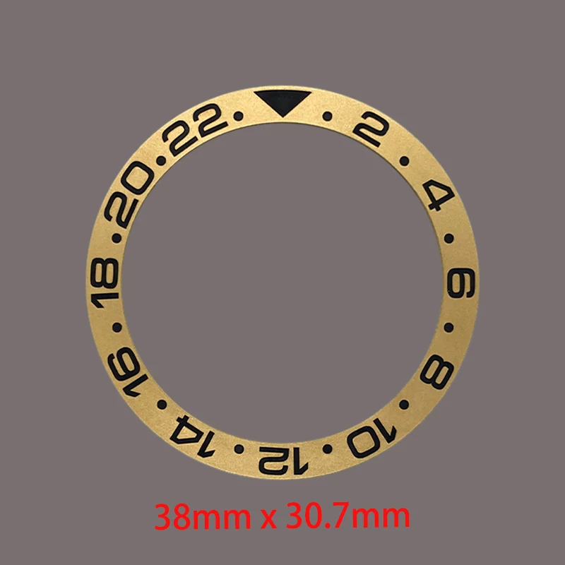 Матовый наклонный керамический безель 38 мм × 30,7 мм, кольцо-вставка подходит для SUB SKX007 SKX009 SRPD, корпус часов NH35 NH36, аксессуары для ремонта мужских часов