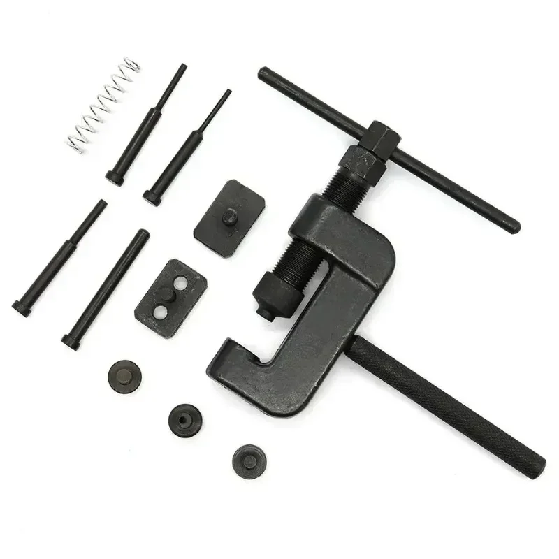 For Motorcycle Bike Chain Breaker Splitter Riveting Tool Repair Tools Set Launches Chain Pin Press Handle Chain Rivete