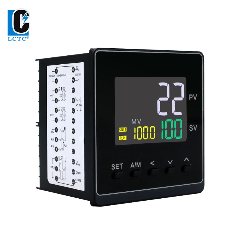 50 segmenti rampa programmabile soak 96x96 TC/RTD input 96x96mm SSR/relè/uscita 4-20mA LCD intelligent pid temperature controller