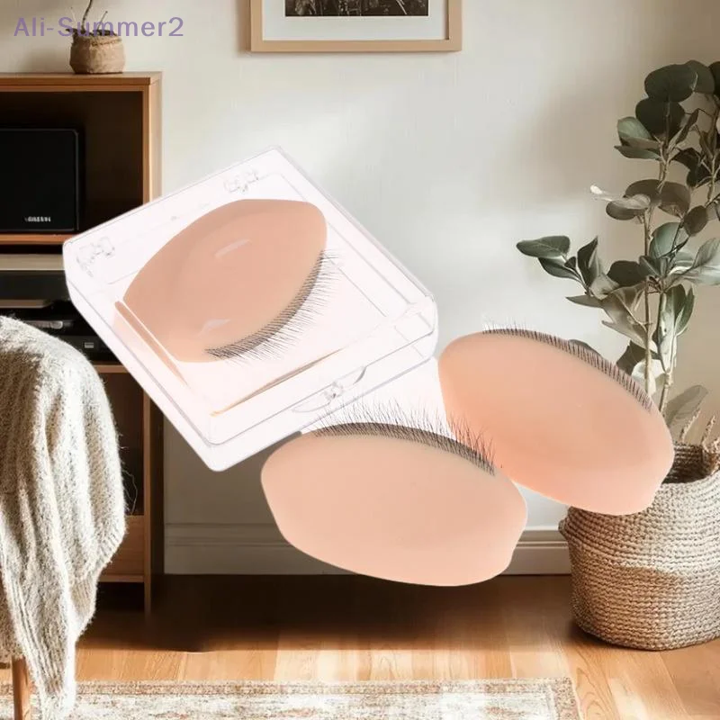 1 قطعة نموذج سيليكون لممارسة الرموش مع ملحقات رمش واقعية ، أداة تمديد الرموش للتدريب قابلة لإعادة الاستخدام #5