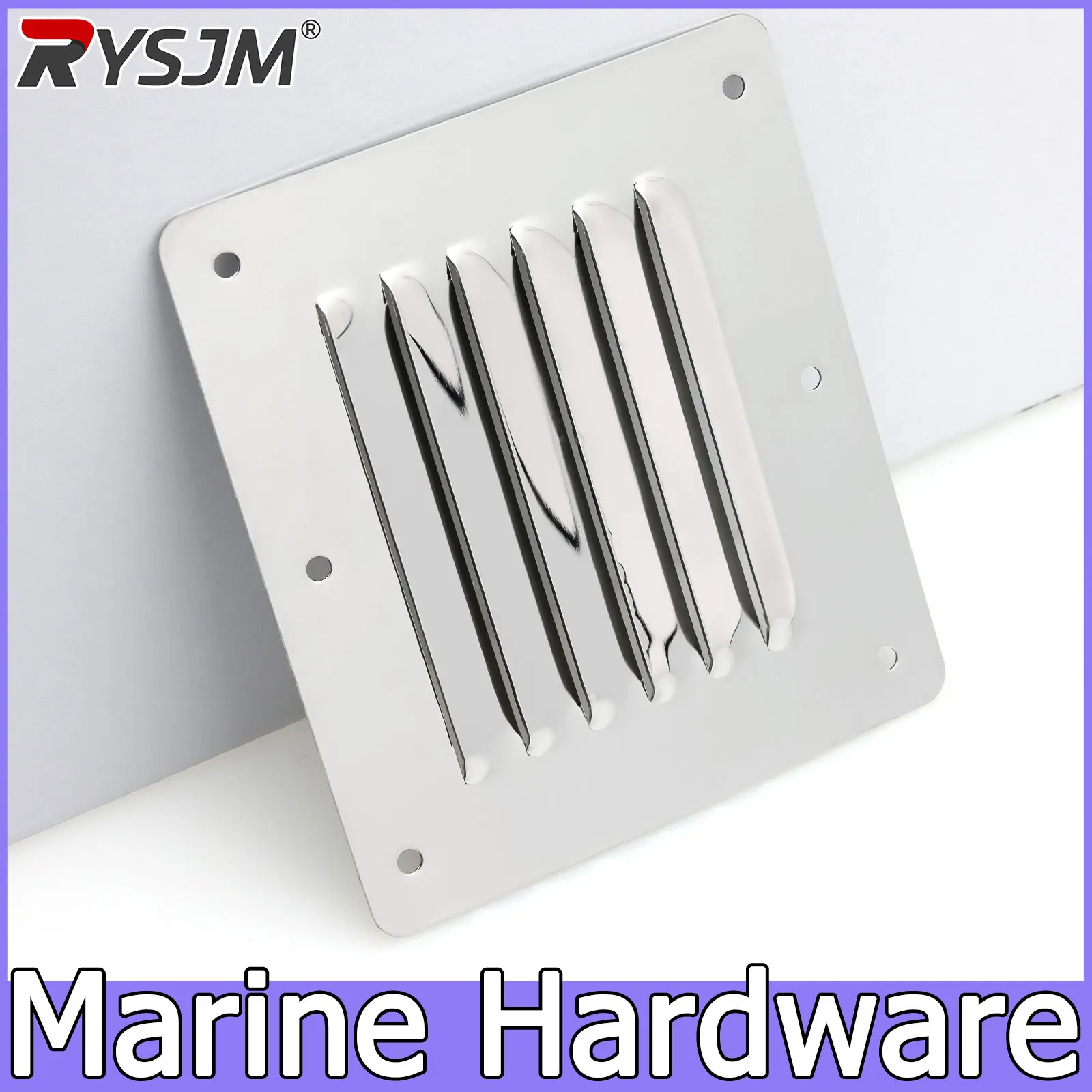 Marine Hardware 316 Stainless Steel Boat Marine Square Air Vent Louver Vent Grille Ventilation Louvered Ventilator Grill Cover