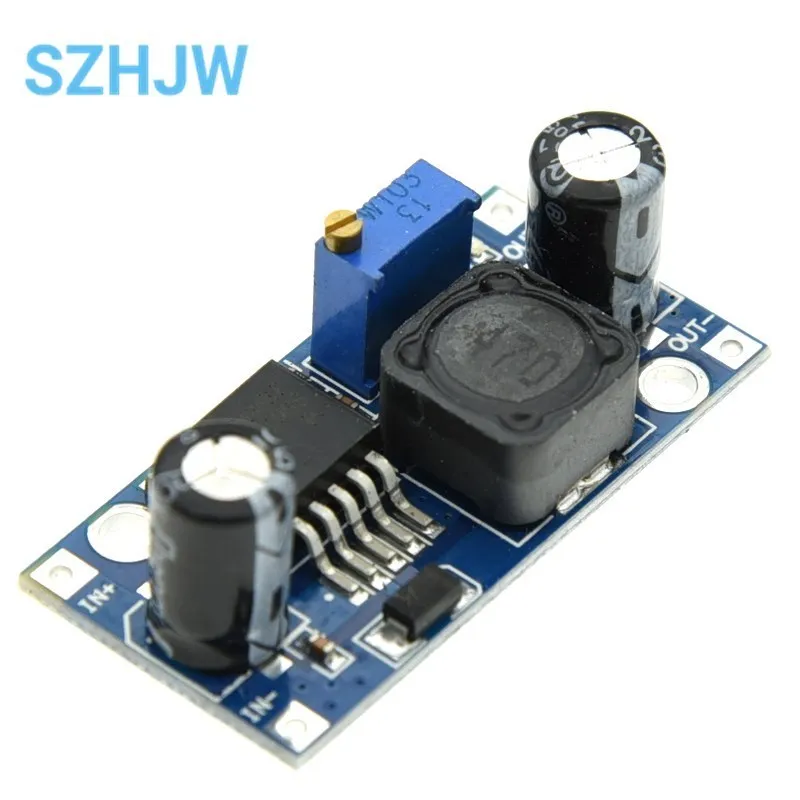Module d'Alimentation Abaisseur de Tension, Régulateur de Voltage Réglable, Courant DC, 3 A, 3V, 5V, 12V, 24V, Modèle LM2596
