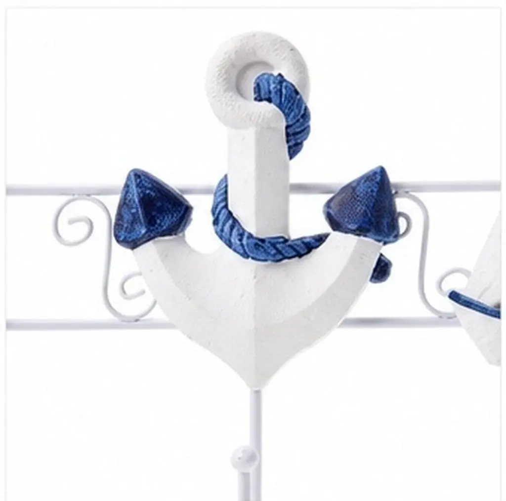 1Pcs Wooden Decorative Clothes Hanger Ocean Life Design Wall Mounted Hook Creative Multi Purpose Hanging Organizer for Living