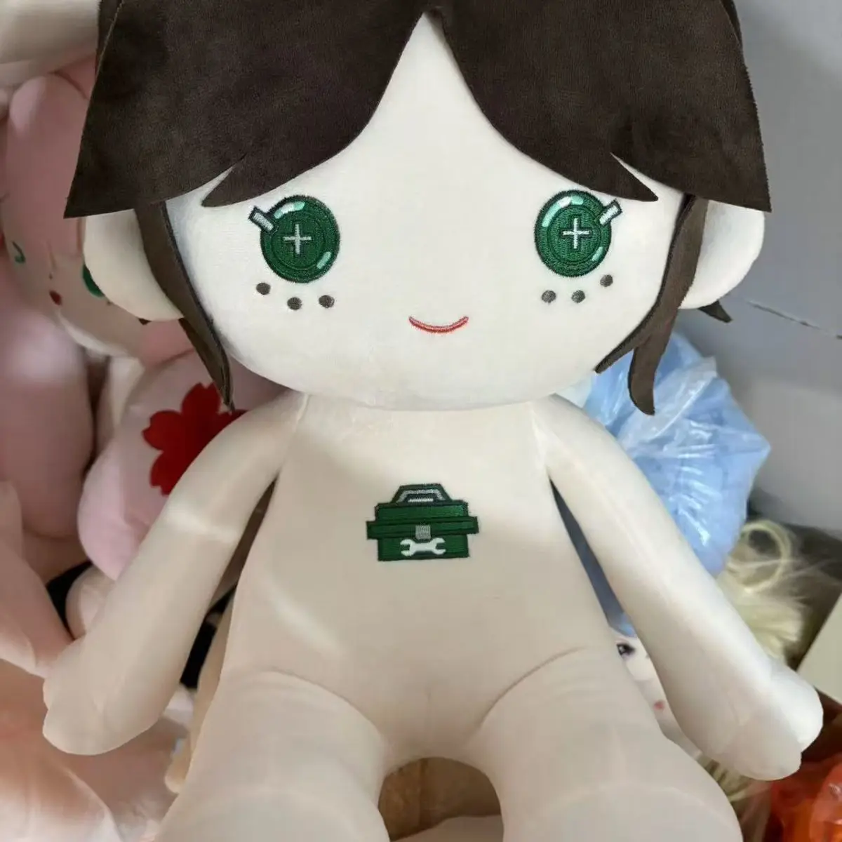 40cm Plush Doll Identity V Emma the Gardener Super Cute Gardener Abstract Little Girl Dress-up Cotton Doll Sitting Pillow Gift