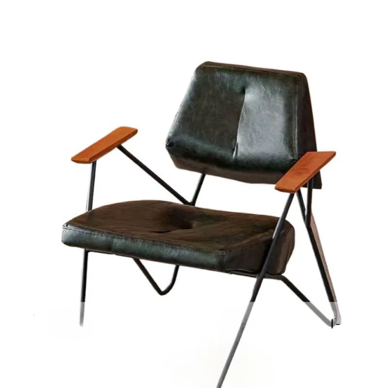 Retro casual bar wrought iron sofa chair negotiation commercial