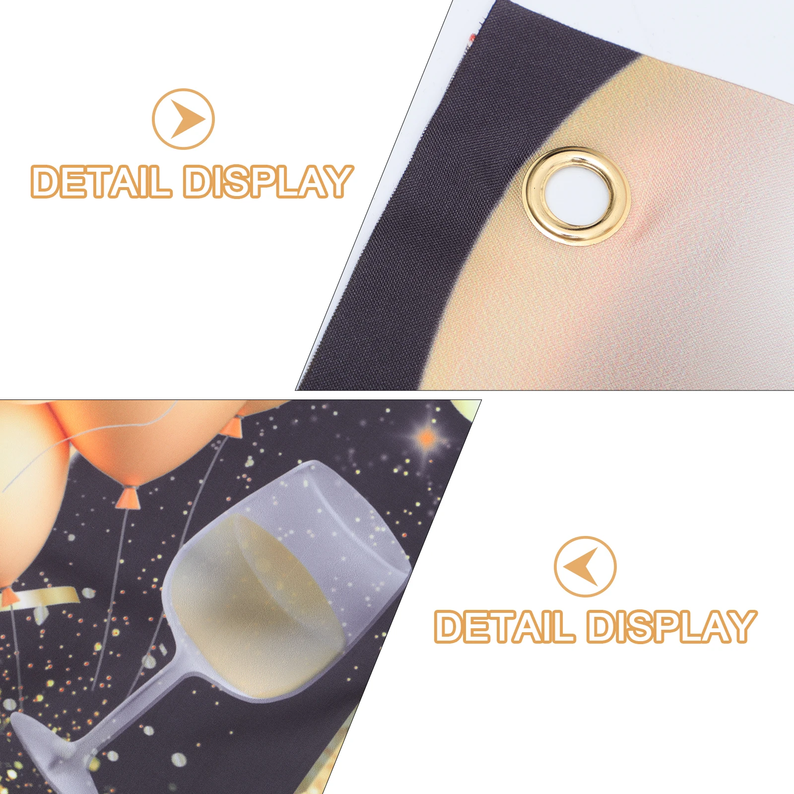 

50 Birthday Party Supplies Decoration Background Decorative Banner Wall Hanging Ornament