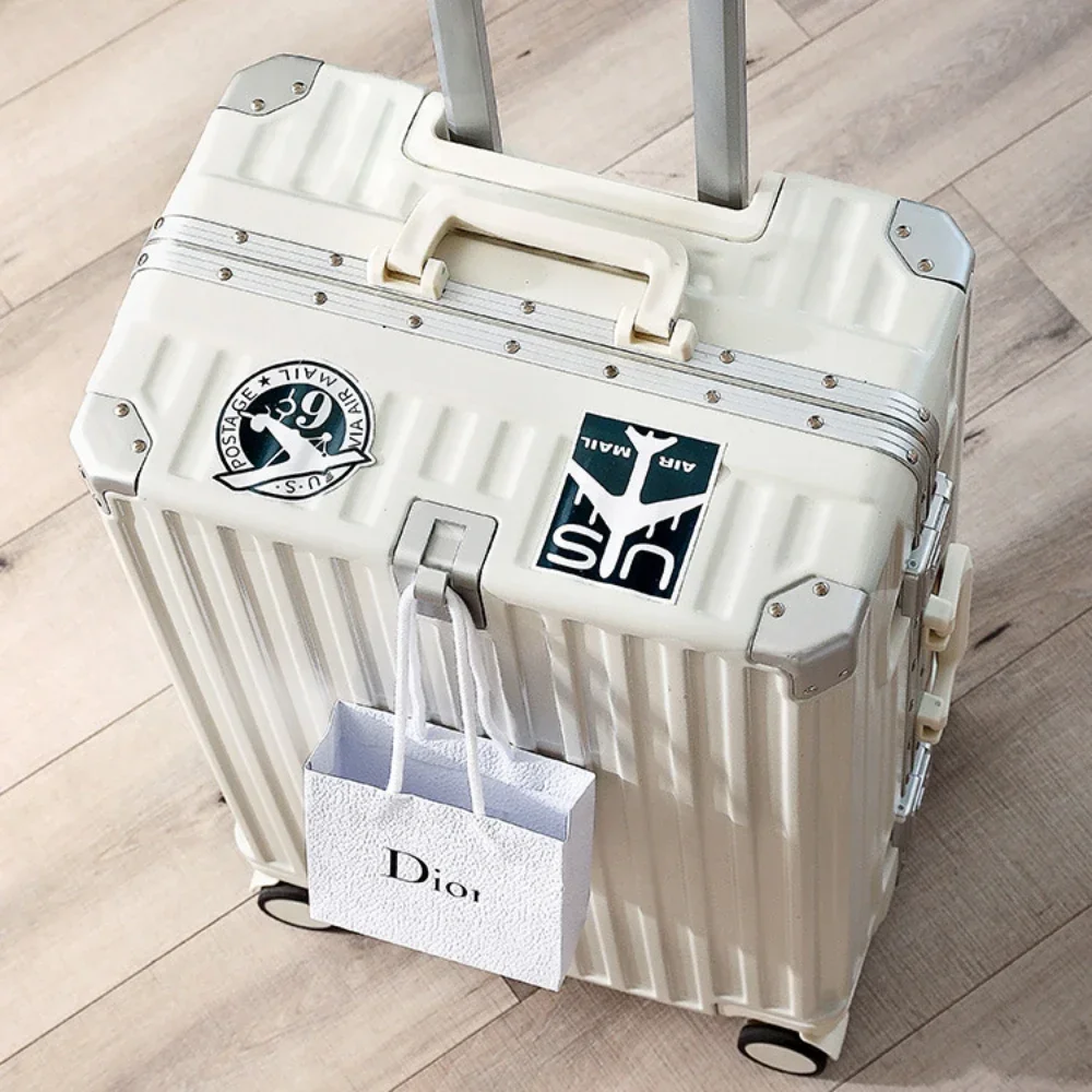 

Rolling Luggage Female Strong Thick Durable 20 24 26 28" Trolley Box Male Travel Boarding Password Box Suitcase Soundproof Wheel