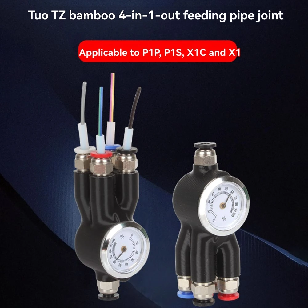 

News For Bambu Lab X1C P1P A1 Mini AMS Feed Pipe 4-In-1 Adapter Five-Way Port Connector