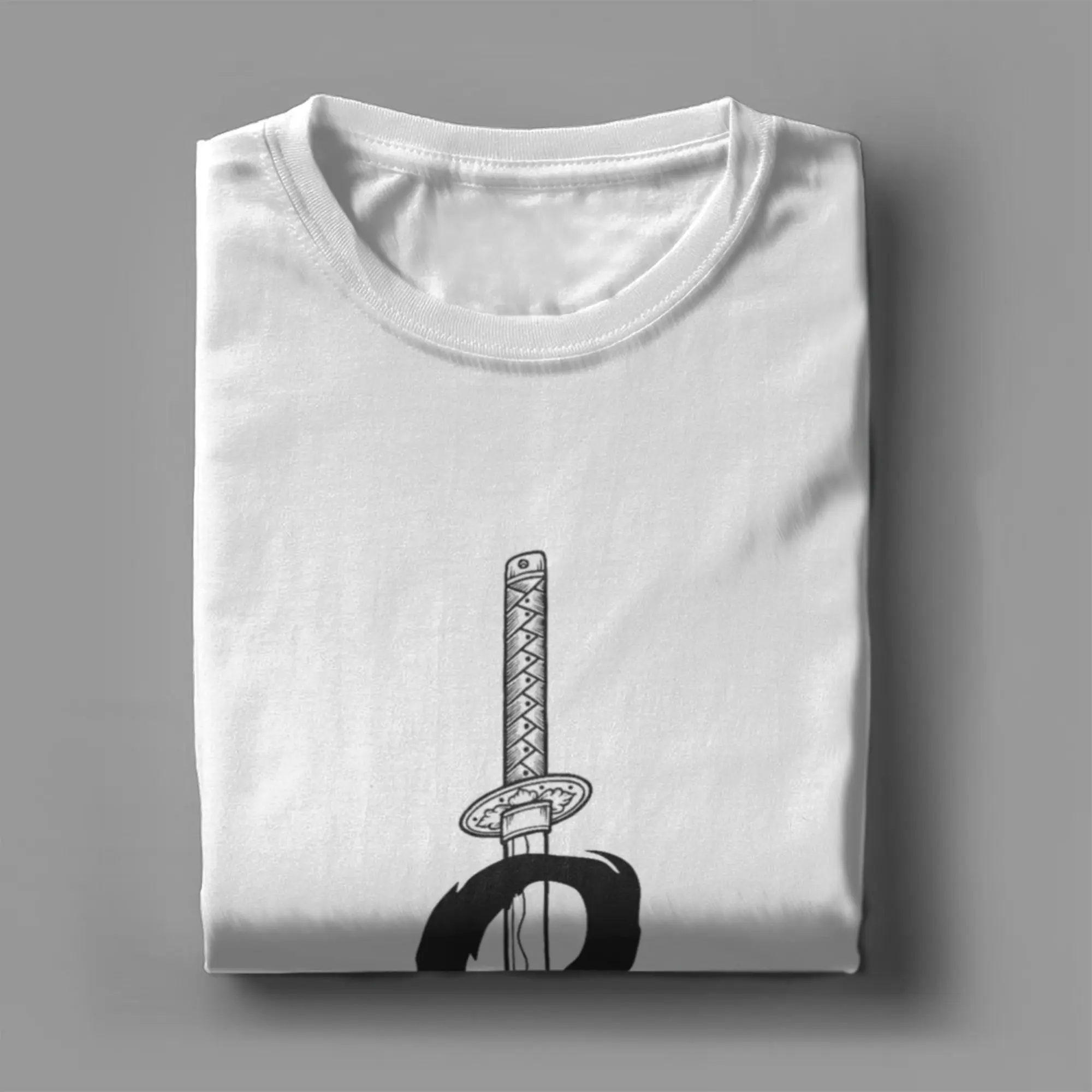 OG السيف جريئة فرشاة سوداء نمط تي شيرت الرجال القطن الفكاهة تي شيرت Crewneck تي شيرت ملابس قصيرة الأكمام الرسم