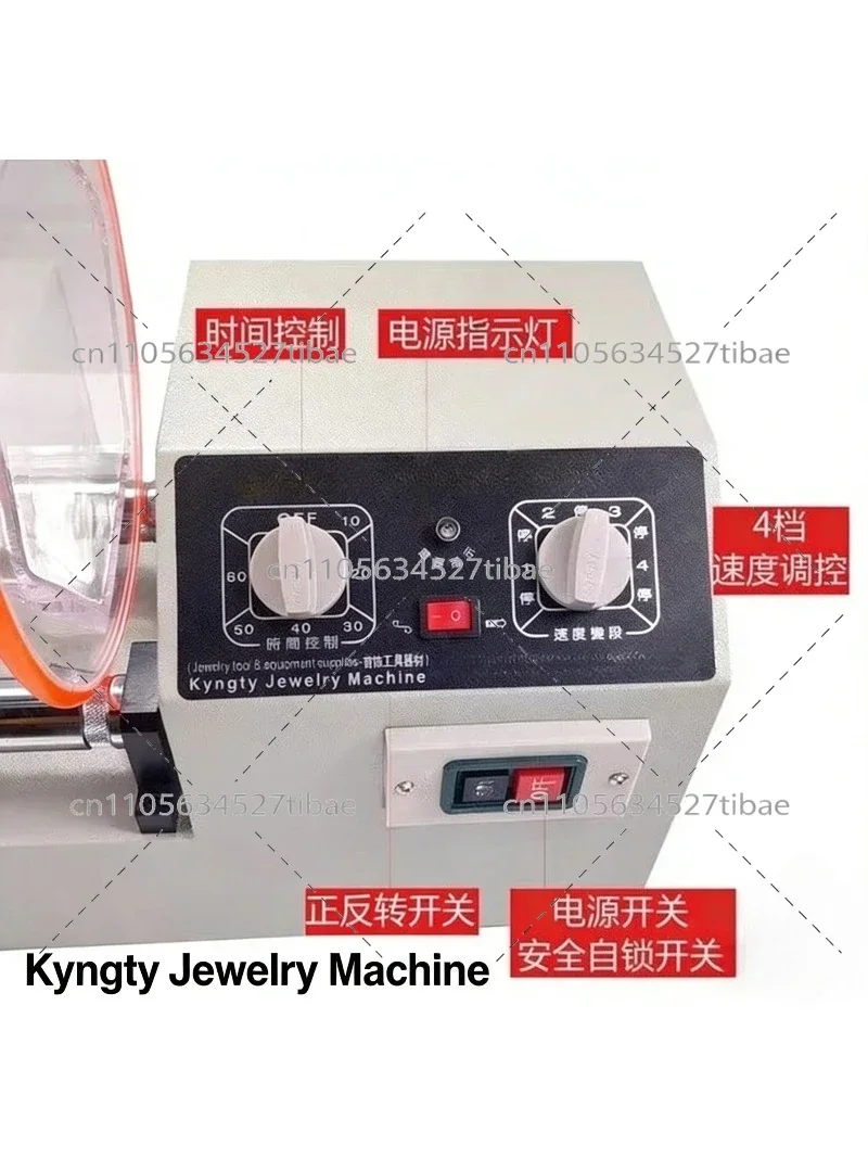 

KT1320 Fire Roller Polishing Machine Single Barrel Rolling Barrel Jewelry Polishing Equipment