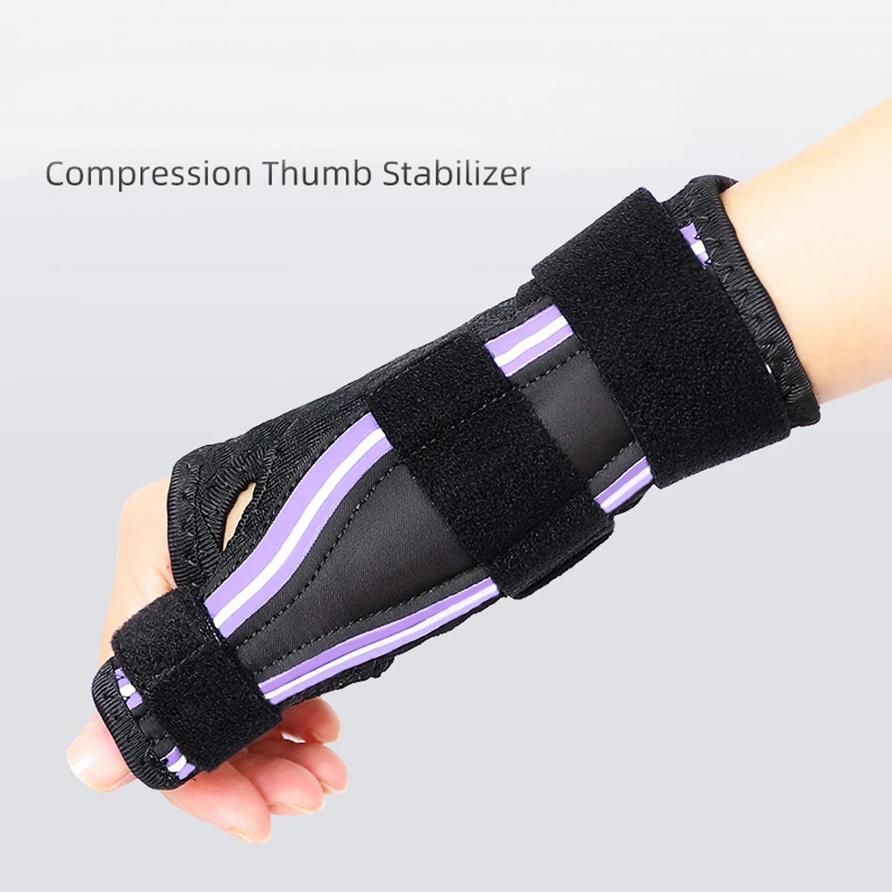 1/2 Stück Daumenbandage, ergonomische Handgelenk-Spica-Daumenschiene für Triggerfinger, Handstütze bei Tenosynovitis De Quervain, CMC – Detail 3