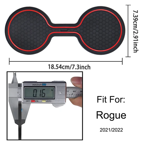 Car Cup Holder Mat For Nissan X Trail 2021-2023 Anti Slip Center Console Cup Pad Interior Accessories