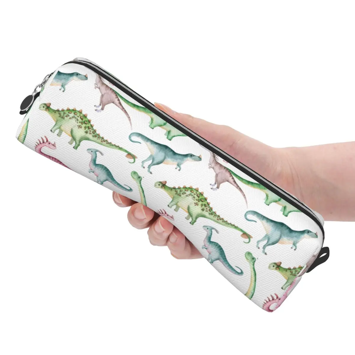 Estuche para lápices de dinosaurio bonito, estuches para lápices de animales cretácicos, caja de bolígrafos para niñas y niños, bolsas de gran capacidad, suministros escolares, papelería de regalo