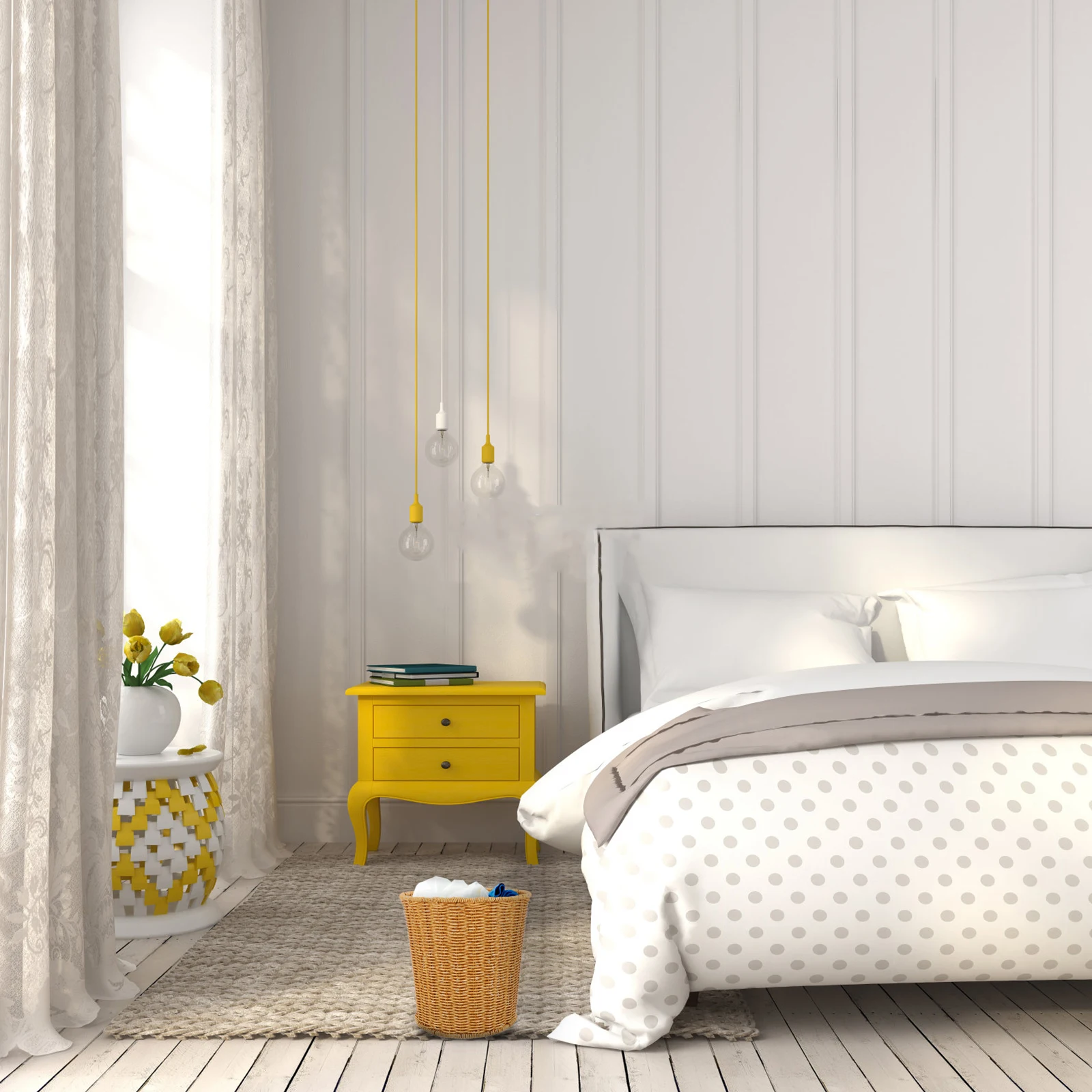 

1Pcs Home Storage Bucket Imitation Rattan Woven Basket Plastic Sundries Organizer Trash Container Imitated Rattan Basket