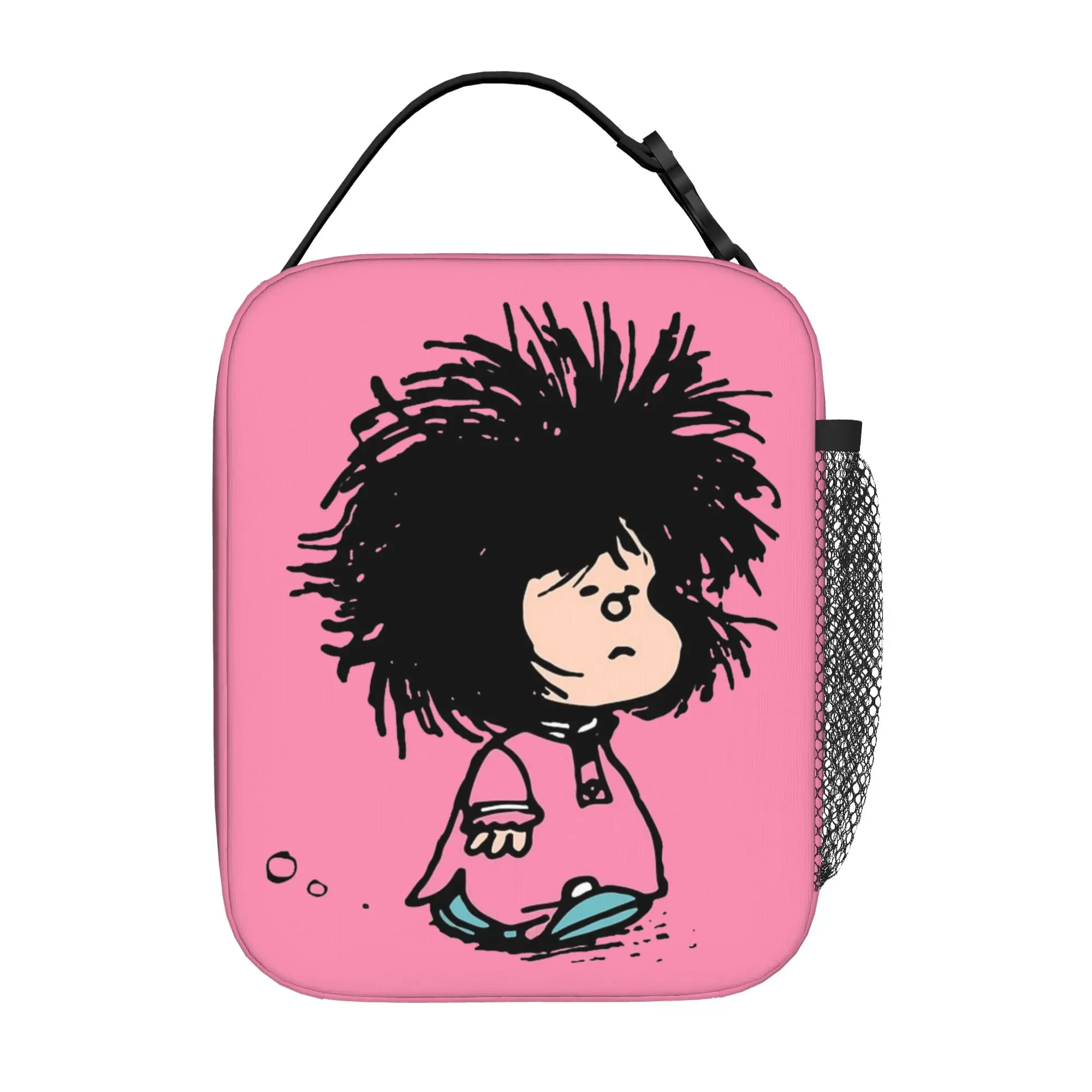 Cartoon M-Mafaldas Thermal Insulated Lunch Bags for Office Comics Reusable Food Bag Container Cooler Thermal Lunch Boxes
