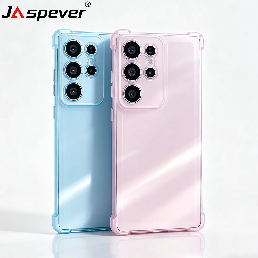 Transparent Candy Color Liquid Silicone Soft Case For Samsung Galaxy S26 S25 Edge S25 S24 S23 FE S22 Ultra Shockproof Matte Slim