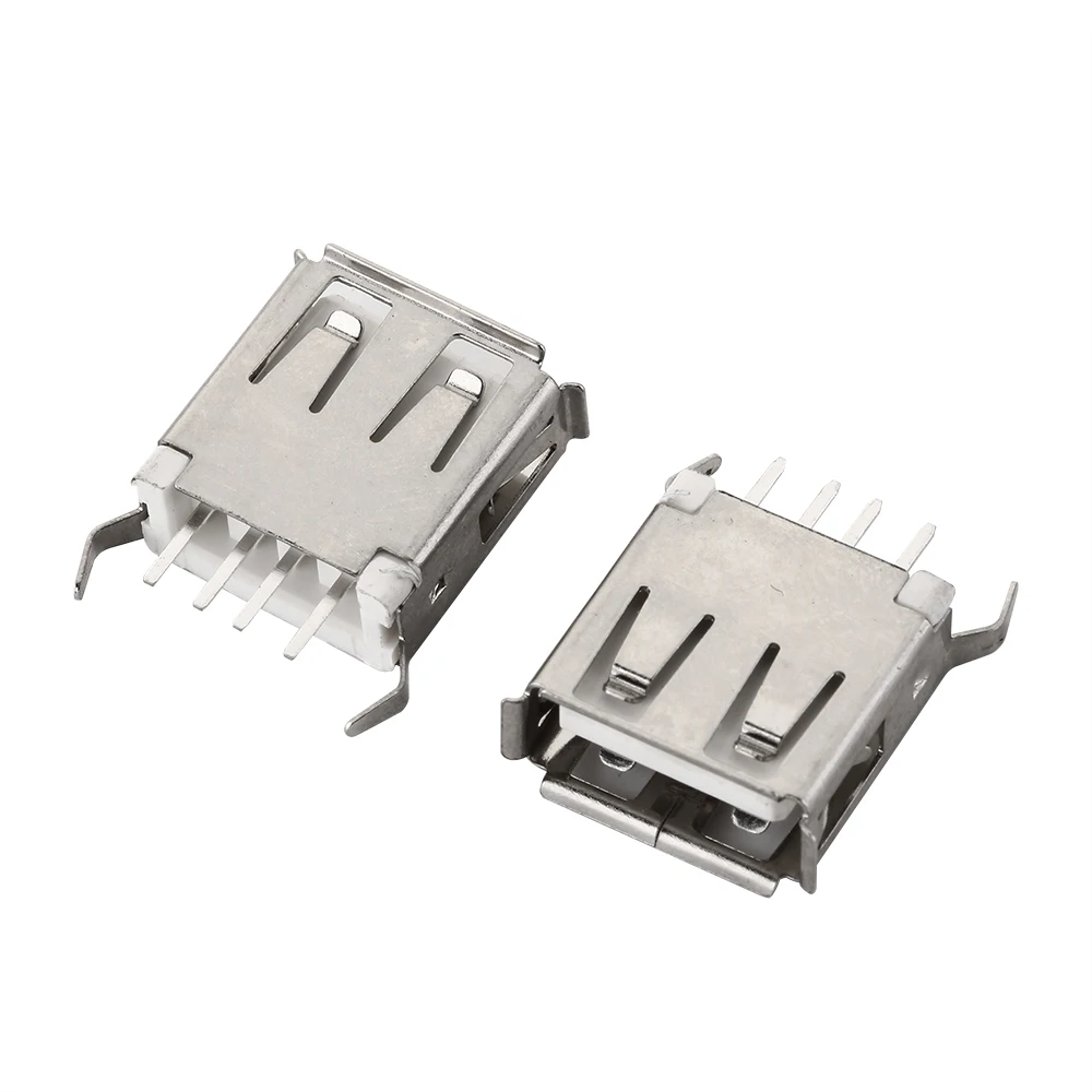 10 قطعة USB نوع A/B 2.0/3.0 منفذ قياسي ذكر التوصيل أنثى لحام الرافعات موصل PCB المقبس