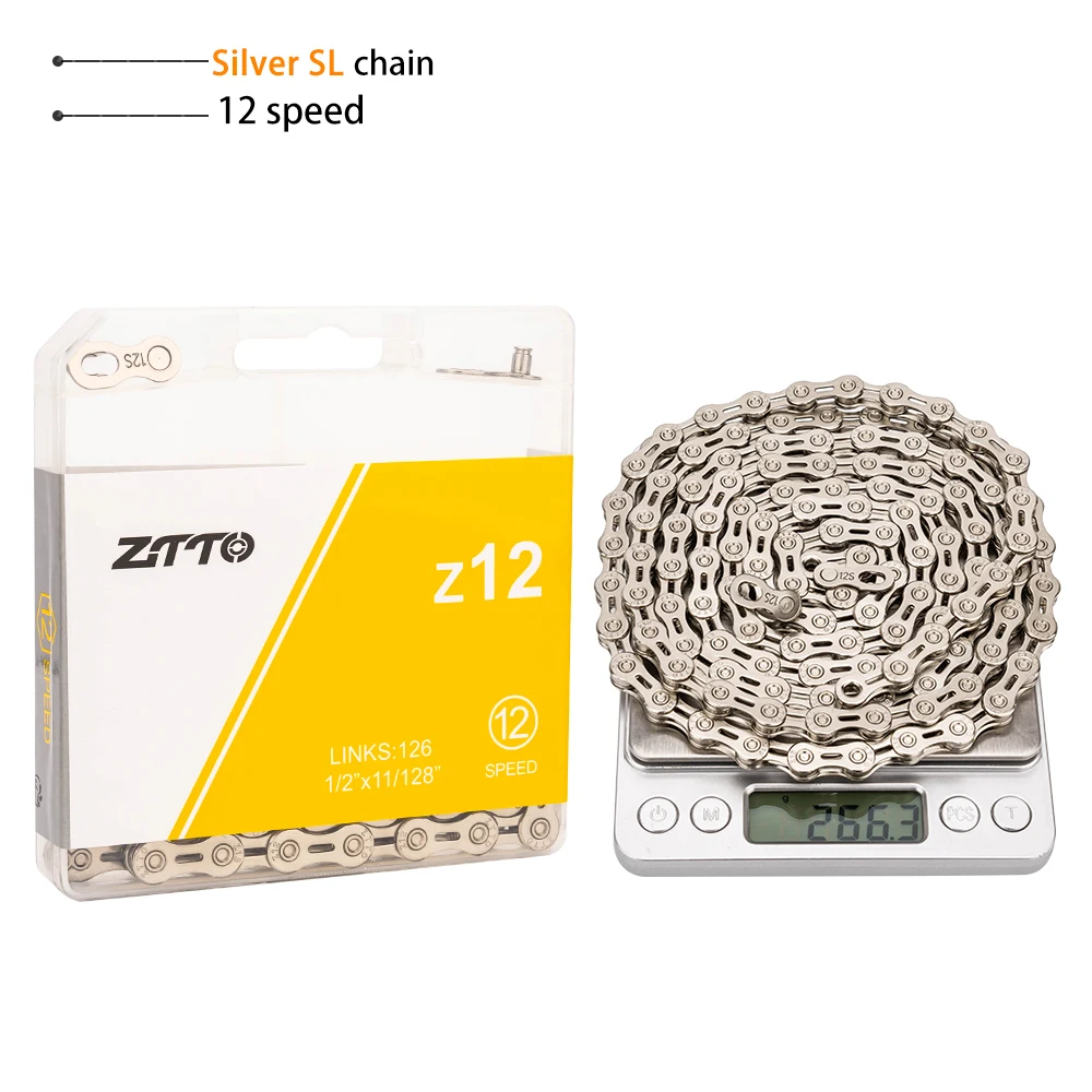 ZTTO 12 Geschwindigkeit Kette Mountain Road Bike Strom 12 v MTB Fehlende Link Fahrrad 12 S Power Lock Hohe Qualität 126 Links Für K7 System