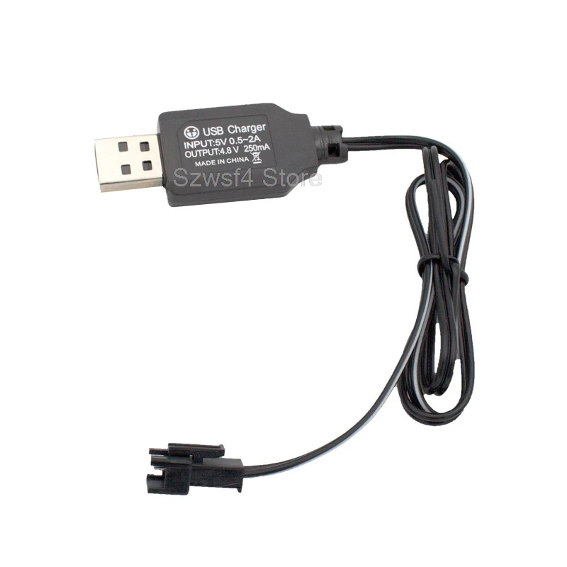 

3,6 В/4,8 В 250 мА USB-кабель для зарядки Sm Plug Кабель для дистанционного управления Автомобильный робот-трансформер Зарядное устройство для литиевой батареи E4
