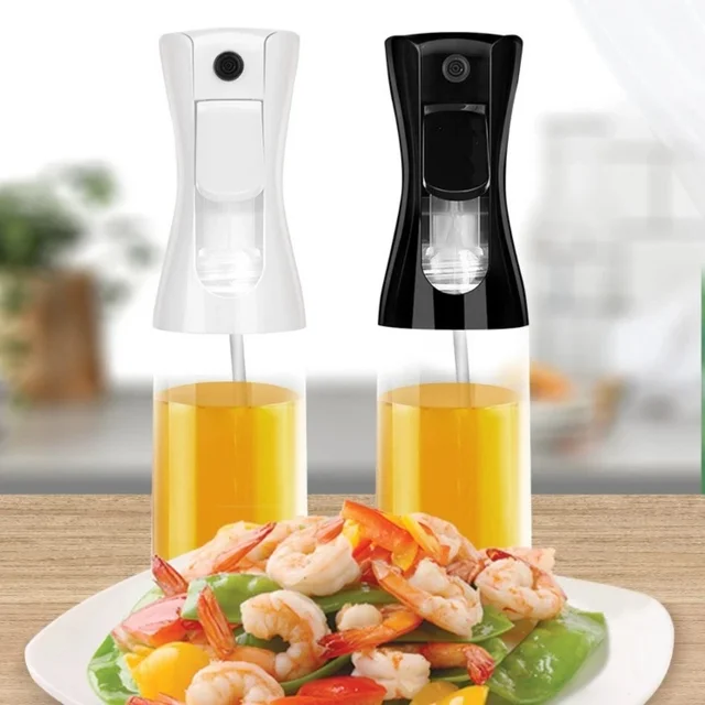 1 unidade de Garrafa Pulverizadora de Óleo Culinário, Borrifador Reutilizável de Grau Alimentício para Azeite e Vinagre, Acessório de Cozinha