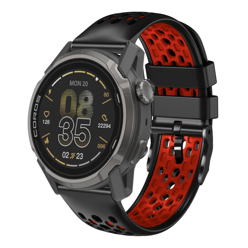 

22mm Breathable Silicone Watch Band For COROS APEX 4 42mm Sports Wrist Strap For COROS PACE Pro 4 3/APEX 2 Pro Bracelet