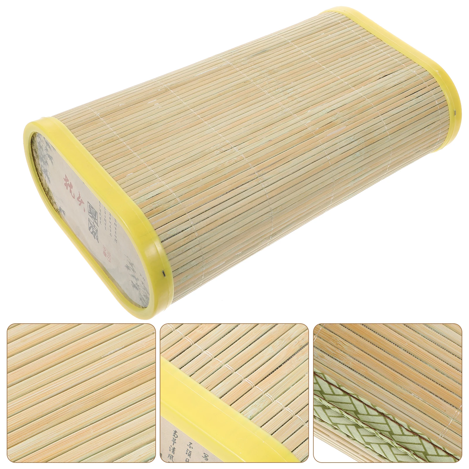 

Ergonomic Bamboo Pillow for Neck Pain Relief Orthopedic Cervical Lumbar Support Sleeping Pillow Breathable Fiber Cushion