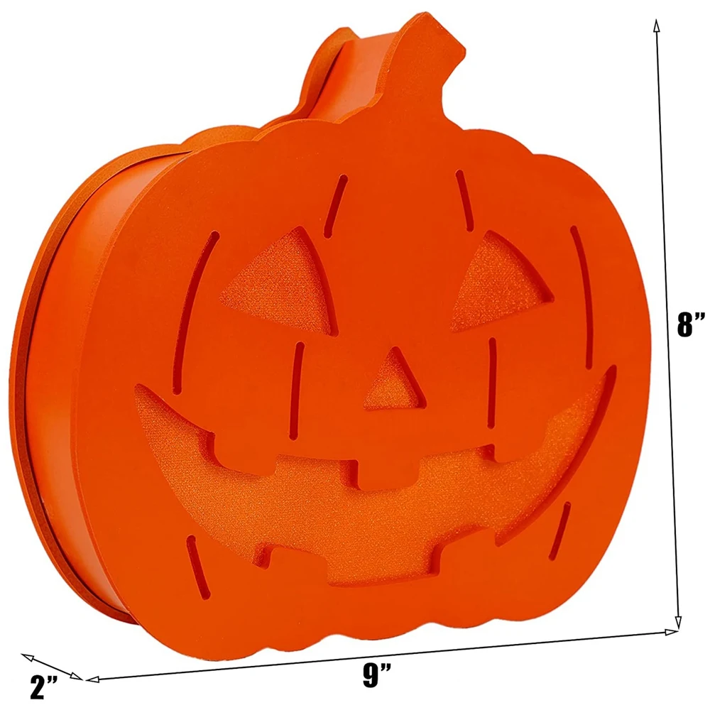 Halloween Decoration Glowing Double-Sided Pumpkin Lanterndurable Night Light Desktop Decoration Suitable for Indoor Home