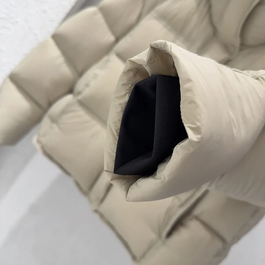 Down Jas Vrouwen Parka Winter 2025, Nieuwe Korte Capuchon Katoen Gevoerde Bladerdeeg Jas Dames Mode Uitloper Koreaanse Dikke Overwear