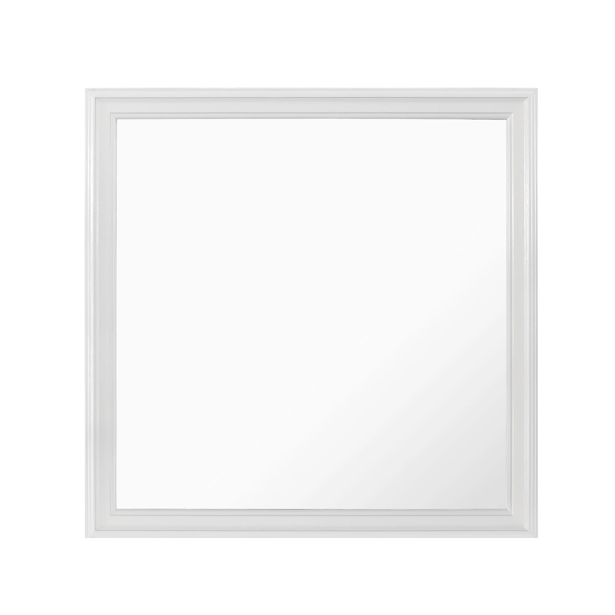 SHAKER METALLIC WHITE MIRROR