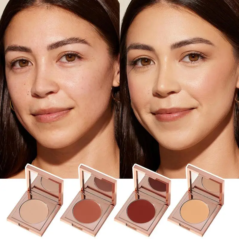 Paleta de crema correctora de Color, crema de maquillaje resistente al agua, base de contorno, corrector, maquillaje iluminador de piel ligero