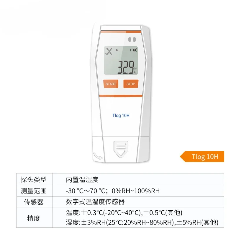 Stable Tlog 10/ Tlog 10E Digital Temperature Data Logger Reusable Recorder PDF Report USB Port 32000 Pointstool22