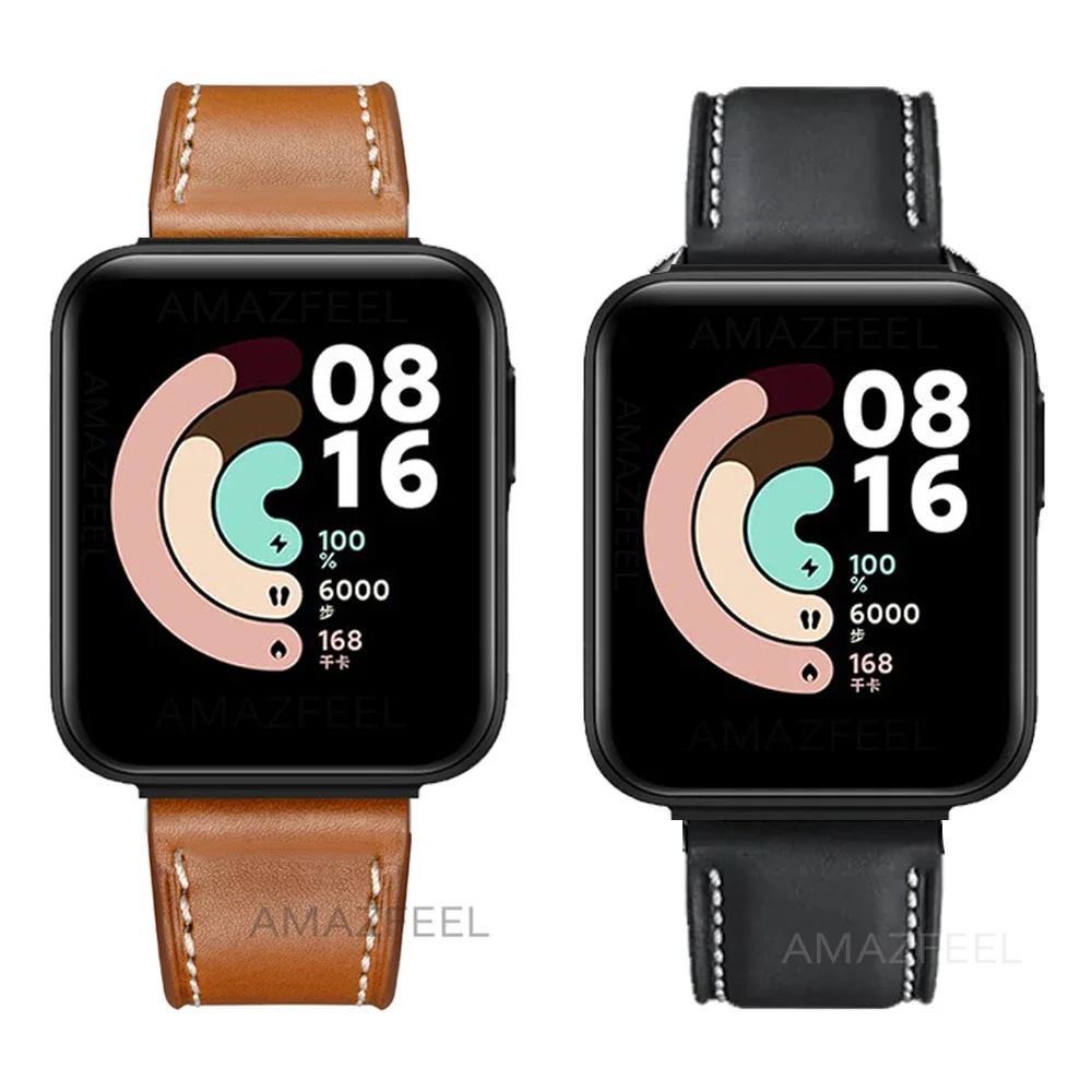 

Кожаный ремешок для Mi Watch Lite, браслет для Xiaomi Mi Watch Lite, Redmi watch 2 lite
