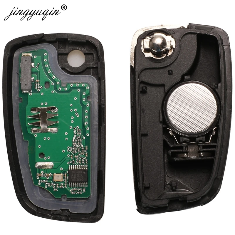 jingyuqin 2/3 Buttons 433MHz 4A PCF7952E Flip Remote Key For Nissan Qashqai J11 Pulsar C13 Juke F15 X-Trail T32 Micra CWTWB1G767