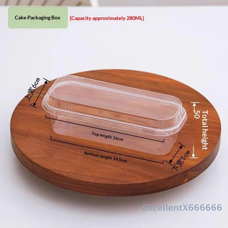 Picture 7: Bulk Transparent Rectangular Dessert Container, 280ml, Set of 50