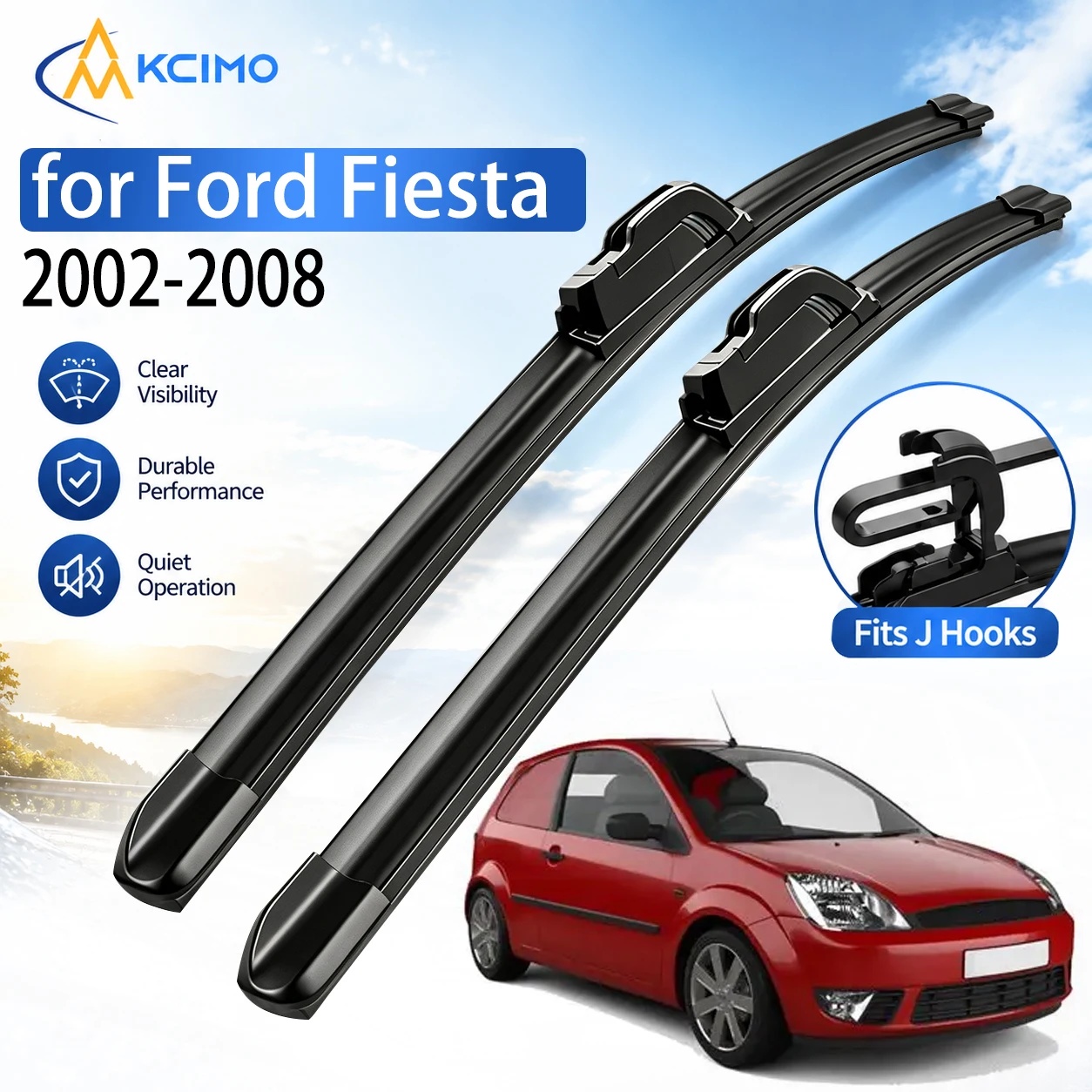 2Pcs Front Windshield Wiper Blades Kit 22