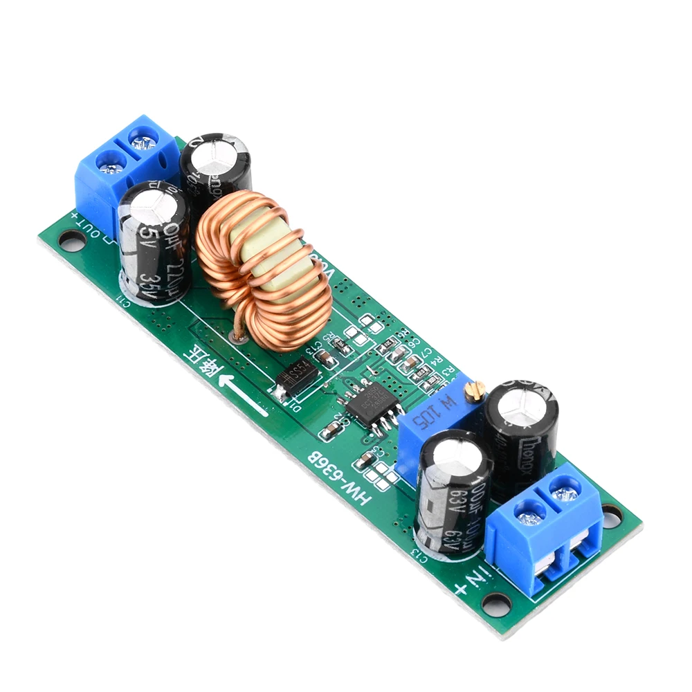 DC-DC 6.5V-60V to 1.25V-30V 5A Adjustable Car Charger Regulator Step Down Buck Converter Power Supply Module