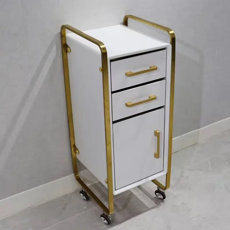 custom.Factory Supply Simple Trolley Beauty Salon Dedicated Three-layer Light Luxury Manicure Storage Mobile Cart Rack