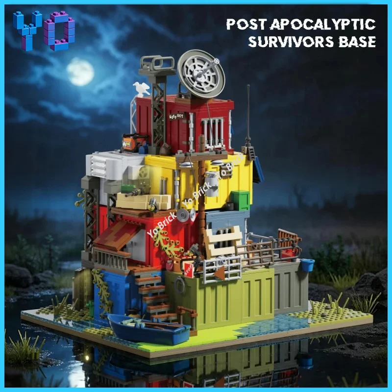 66202 Apocalyptic Defense Base 2859pcs Building Blocks Desktop Decoration Bricks Model Toy