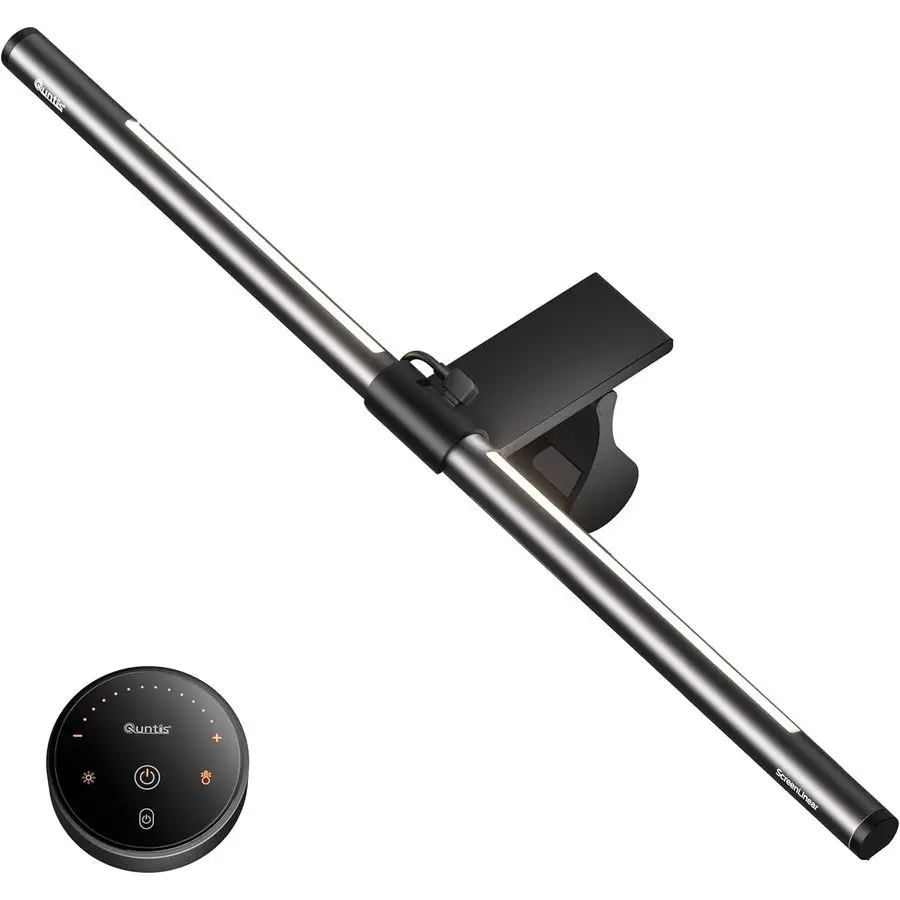 

Monitor Light Bar with Remote, 20.1 Dual Light Screen Light Bar, Sliding Weighted Clip Fit for All Screens, Adjustable Stepless