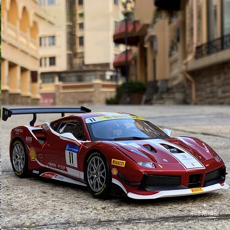 

Bburago 1:24 Ferrari 488 Challenge Formula Racing 2017 Die-casting Metal Model Children Toy Boyfriend Gift Alloy Car Collection