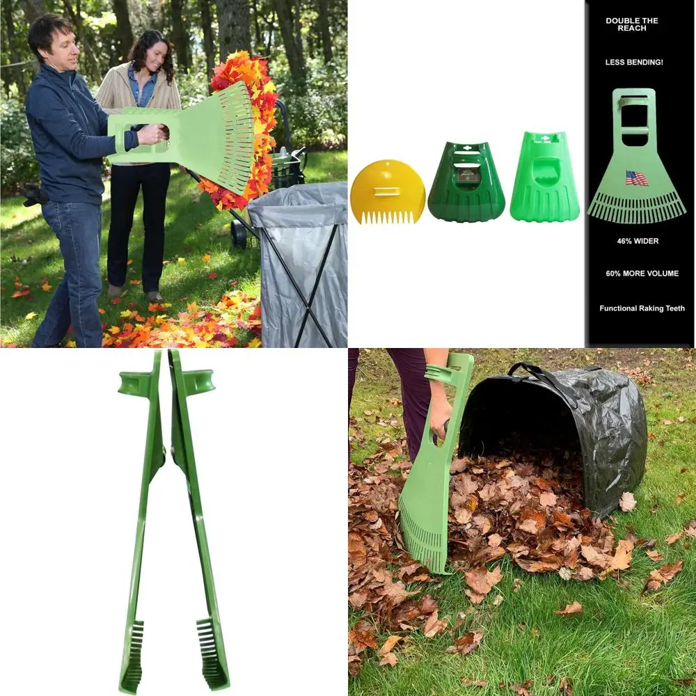 

Ergonomic Yard Cleanup Tool - Lightweight Tall Wide Grasp Leaf and Debris Picker Upper