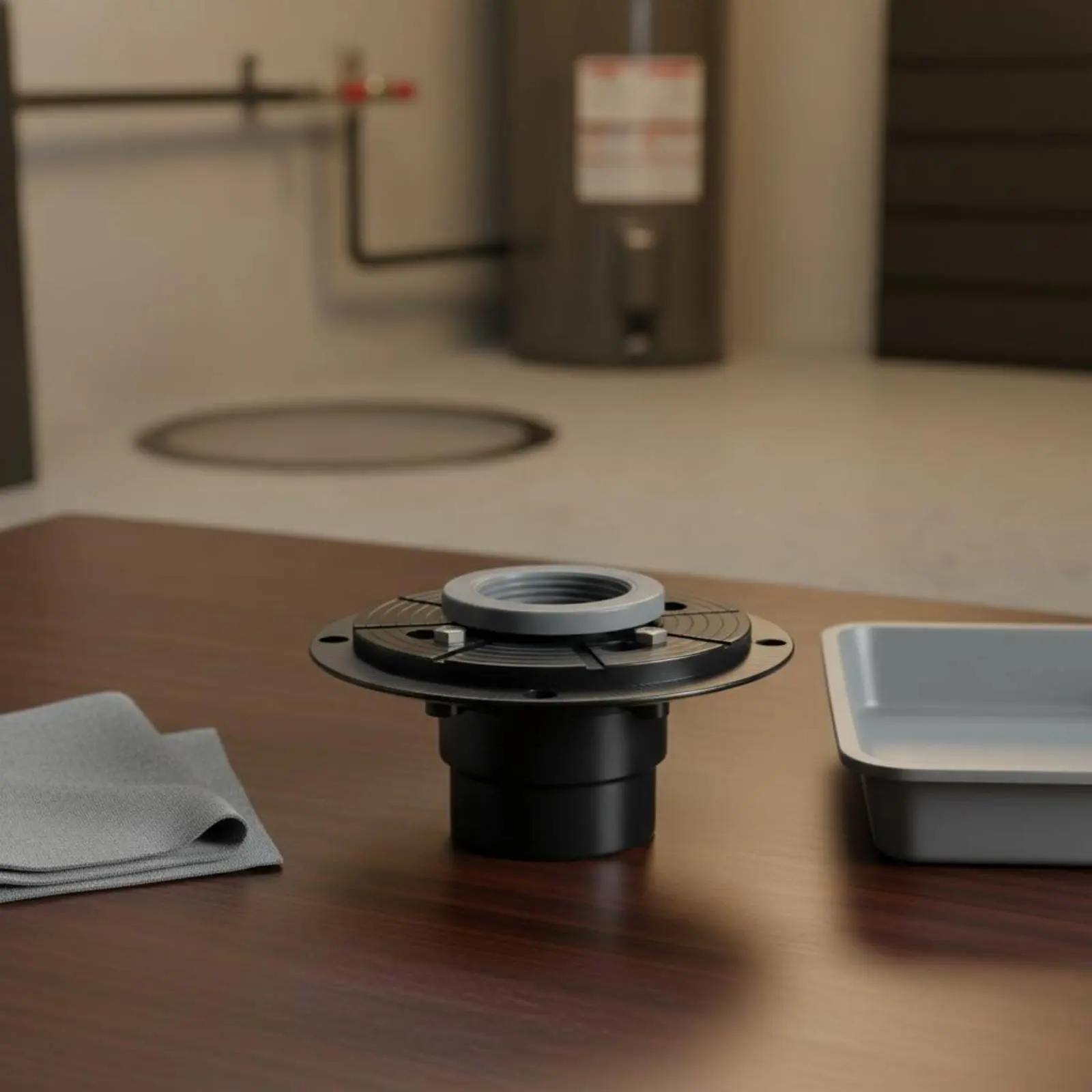 

Flange Drain Base Leakproof Antismell Drain Part Easy Installation ABS Material Anti Overflow for Sink Pipe Connection Plumbing