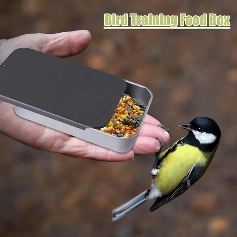 Handheld Hummingbird Feeders Hand-Held Feeder Push-Pull Cover Metal Container Waterproof Small Bird Toys Bird Food Jar Birds