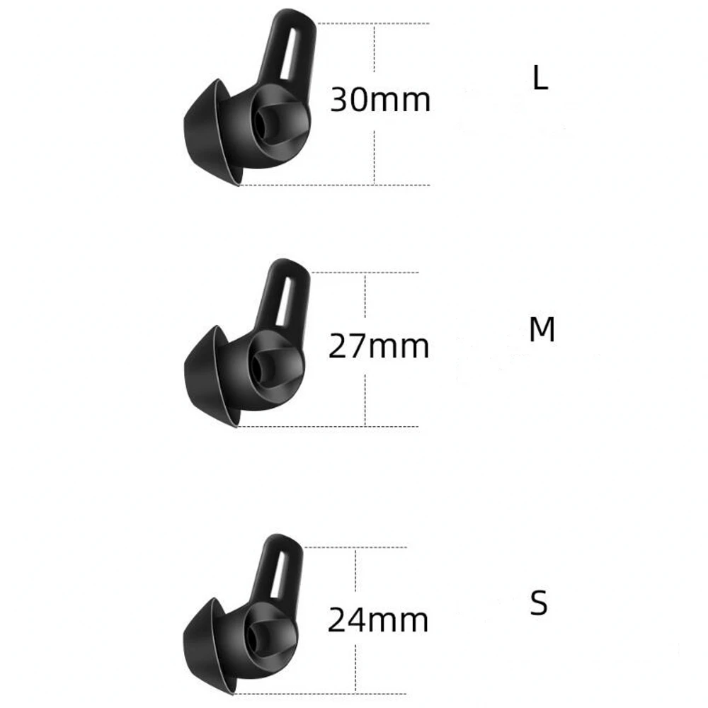 HUAWEI Freelace Pro 이어팁 용 6pcs 이어 팁 목 장착형 헤드폰 팁 안티 드롭 실리콘 귀마개 떨어지는 것을 방지
