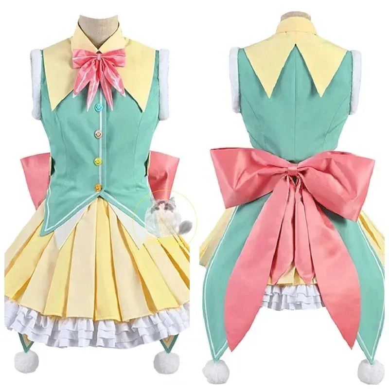 

Кусанаги Косплей Костюм Аниме Идол Нене Головной Убор Проект Sekai Красочное Сценическое Платье Принцессы Парик Хэллоуин Clothinga;k6;8',